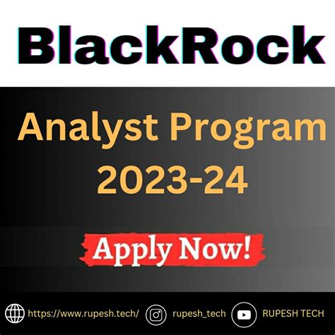 analyst program blackrock