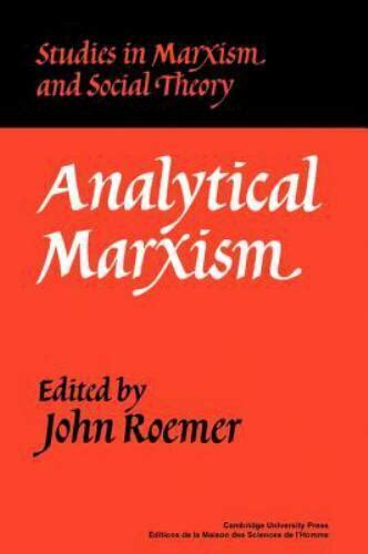 analytical marxism studies in marxism and social theory Epub