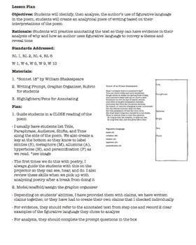 analytical writing lesson plans Reader