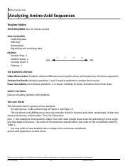 analyzing amino acid sequences lab answers Kindle Editon