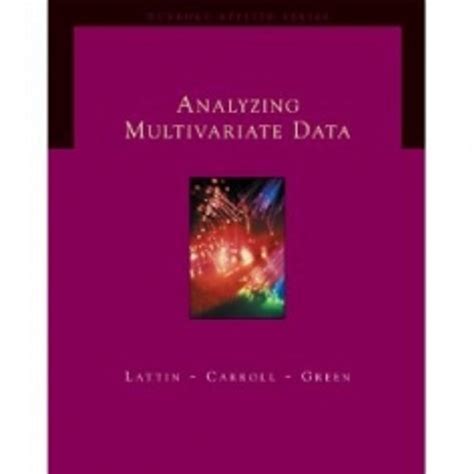 analyzing multivariate data with cd rom duxbury applied series Epub
