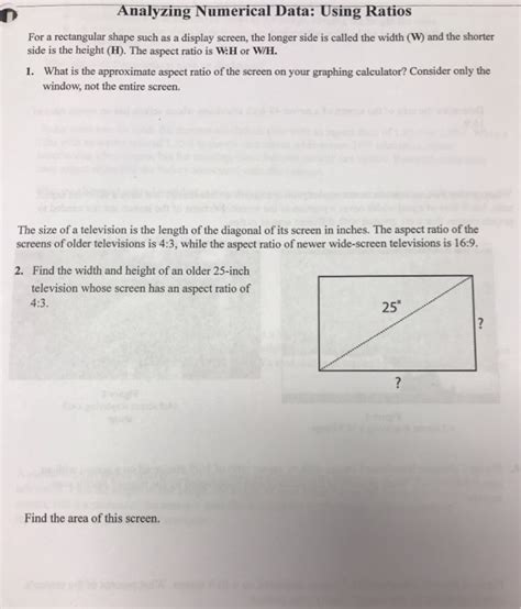 analyzing numerical data using ratios answers Kindle Editon