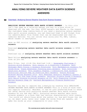 analyzing severe weather data answer key PDF