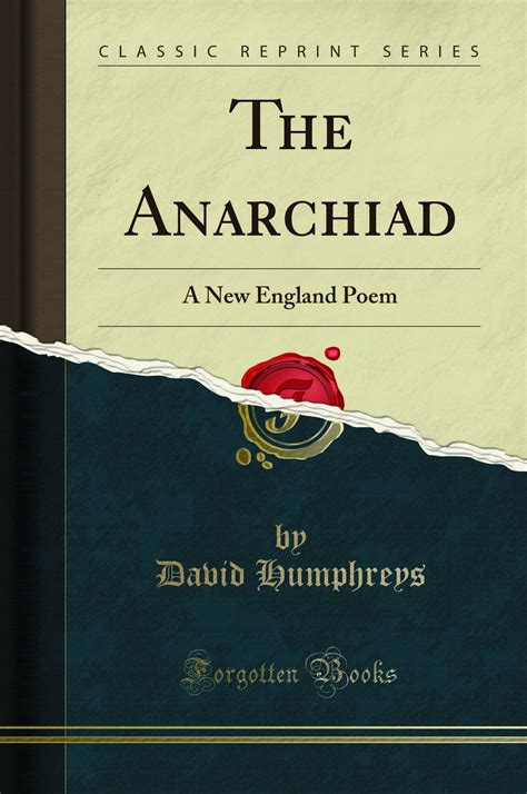 anarchiad england poem classic reprint Reader
