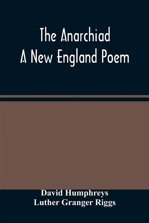 anarchiad england poem classic reprint Reader