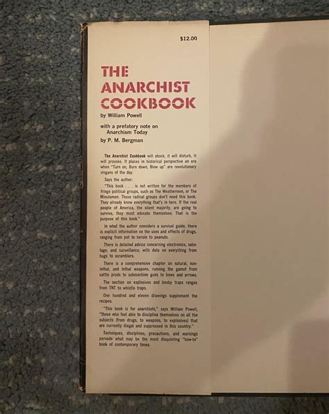 anarchist cookbook recipes Doc