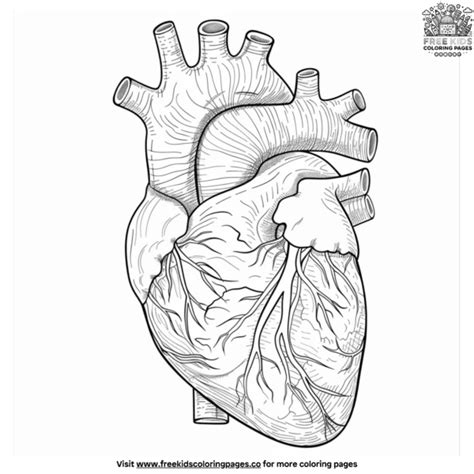 anatomical heart coloring pages Kindle Editon