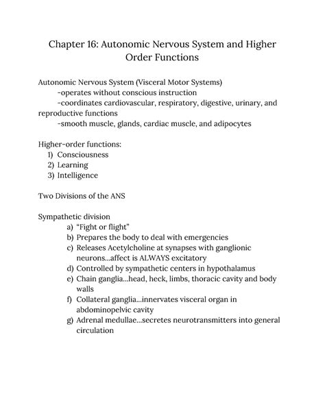 anatomy and physiology chapter 16 study guide PDF
