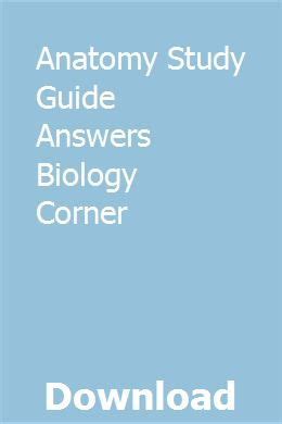 anatomy study guide answers biology corner pdf Doc
