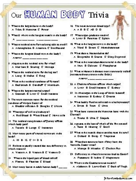 anatomy trivia questions and answers Doc