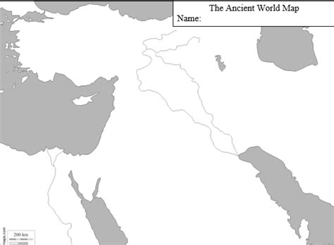 ancient middle east blank map Reader