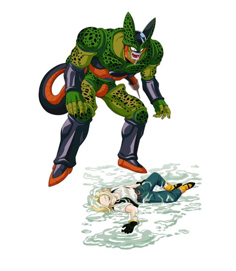 android 18 and cell