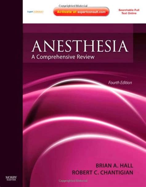 anesthesia a comprehensive review expert consult online and print 4e Epub