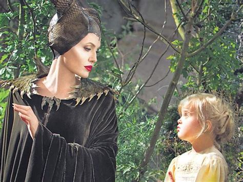 angelina jolie with daughter in maleficent