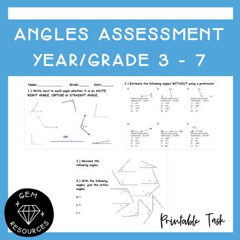 angles pre assessment answer Reader