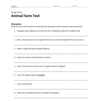 animal farm test answers holt rinehart Reader