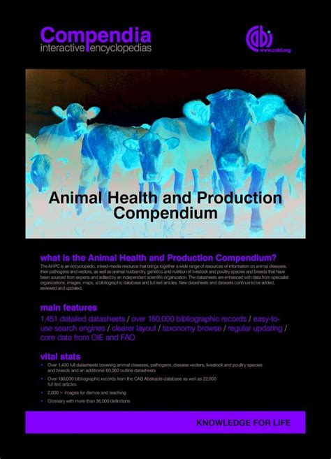 animal health and production compendium Epub