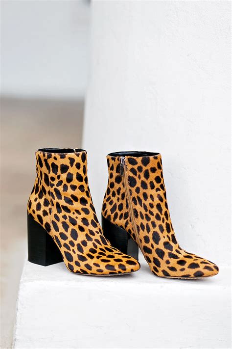 animal print booties