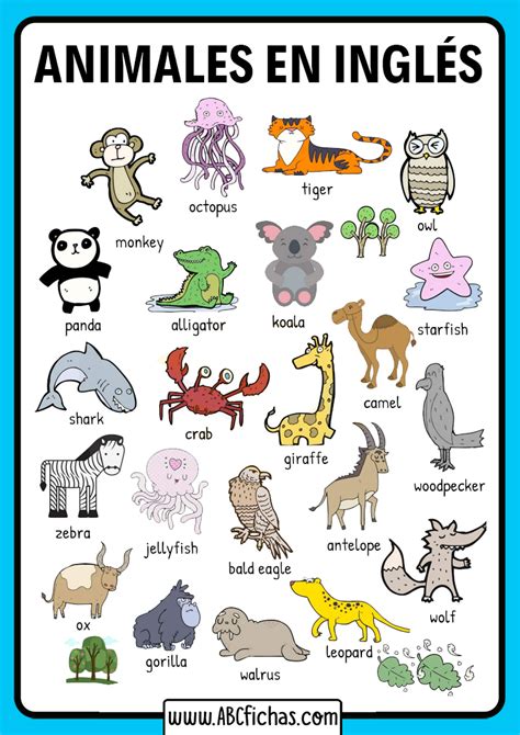 animales en en ingles