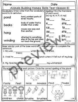 animals building homes weekly test Kindle Editon