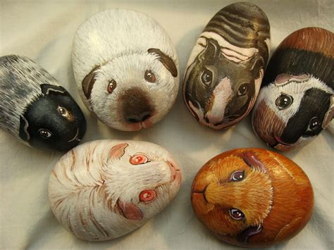 animals painted on rocks