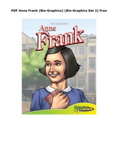 anne frank bio graphics bio graphics set 2 Epub