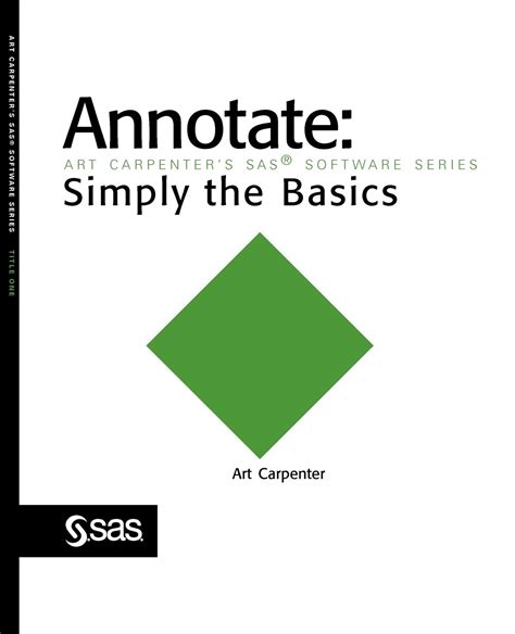 annotate simply the basics art carpenters sas software series Doc