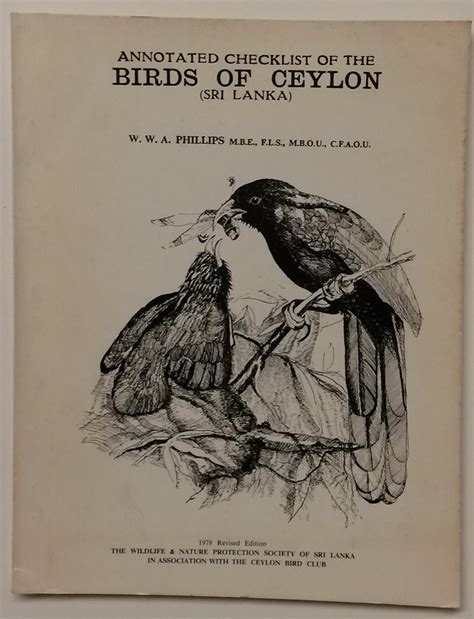 annotated checklist of the birds of ceylon sri lanka PDF