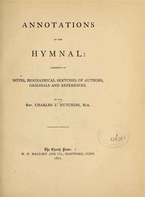 annotations hymnal consisting biographical references Kindle Editon