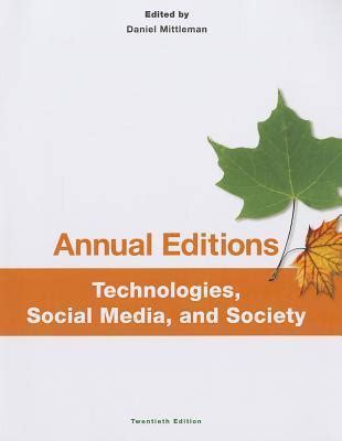 annual editions technologies social media and society 20 e Epub