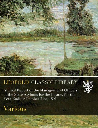 annual managers officers asylums october Epub
