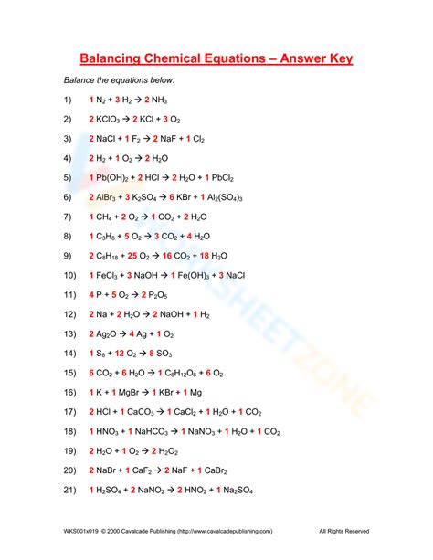 another balancing chemical equations worksheet answers Kindle Editon