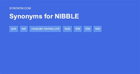 another word for nibbles