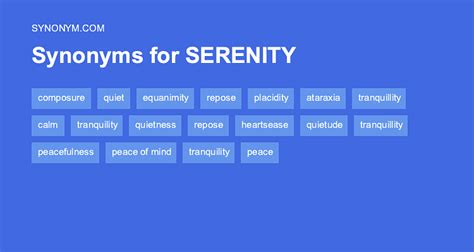 another word for serenity