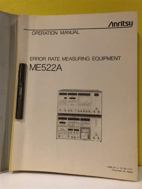 anritsu me522a user guide Reader