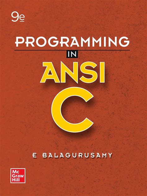 ansi c programming balagurusamy Epub