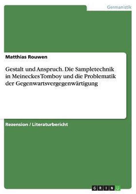 anspruch sampletechnik meineckes problematik gegenwartsvergegenw rtigung Epub