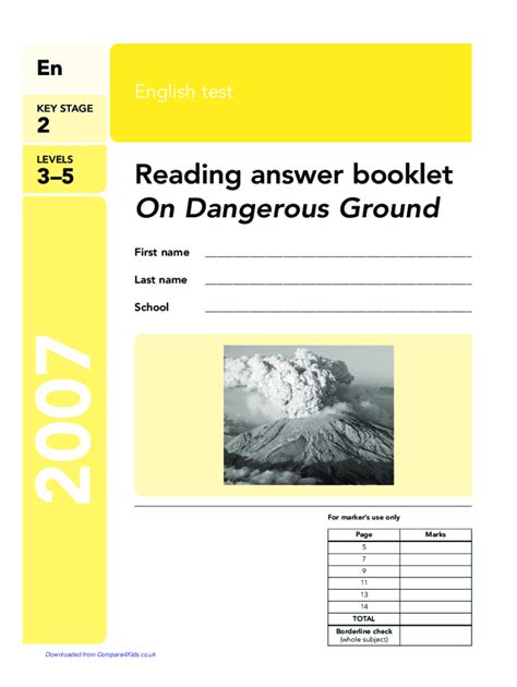 answer booklet on dangerous ground Epub