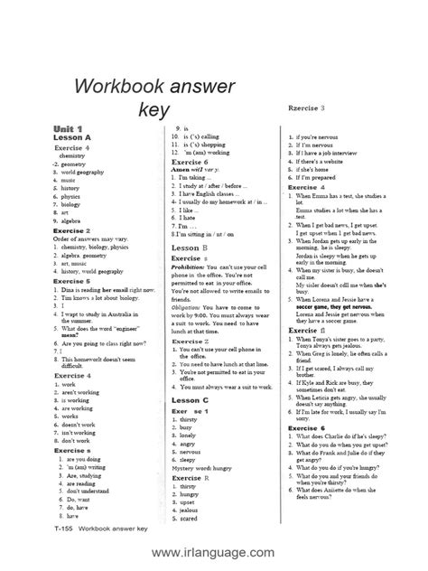 answer chios work book 1 Kindle Editon