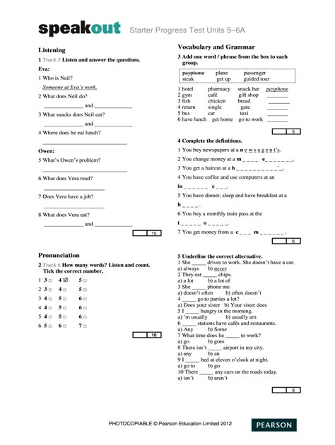 answer end of test intermediate PDF