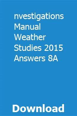 answer for investigations manual weather studies 2a pdf Epub