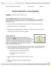 answer for ocean mapping explore learning Reader