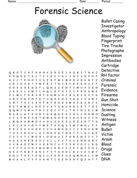 answer forensic science word search Reader