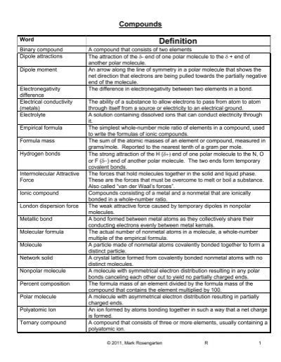 answer key 2011 mark rosengarten PDF