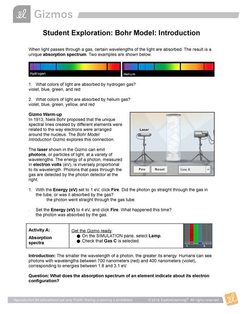 answer key for bohr model gizmo Epub