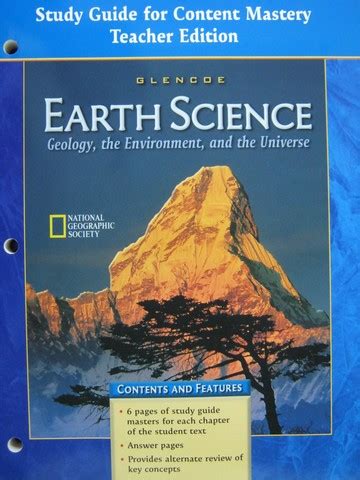 answer key for content mastery earth science PDF