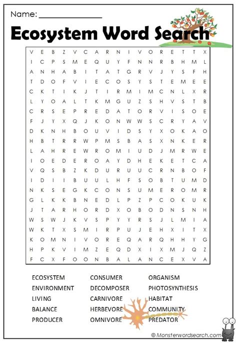 answer key for ecosystem word search Reader