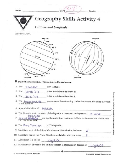 answer key for geography section 1 PDF