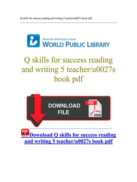 answer key for q skills for success reading and writing 5 pdf unit 6 Epub