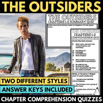 answer key for the outsiders PDF